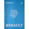 Carburateur Zénith pour Renault, manuel de réparation