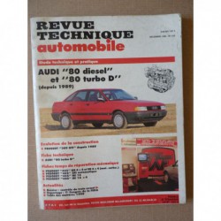RTA Audi 80 Diesel et Turbo D 1989-91 (B3)