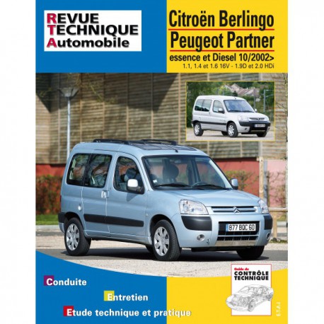 RTA Citroën Berlingo, Peugeot Partner I phase II, essence et Diesel