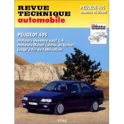 RTA Peugeot 405 essence carburateur et injection