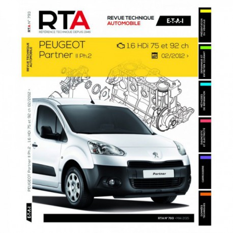 RTA Peugeot Partner II phase 2, 1.6 HDi