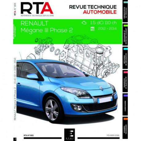 RTA Renault Mégane III phase 2 (2012-14)