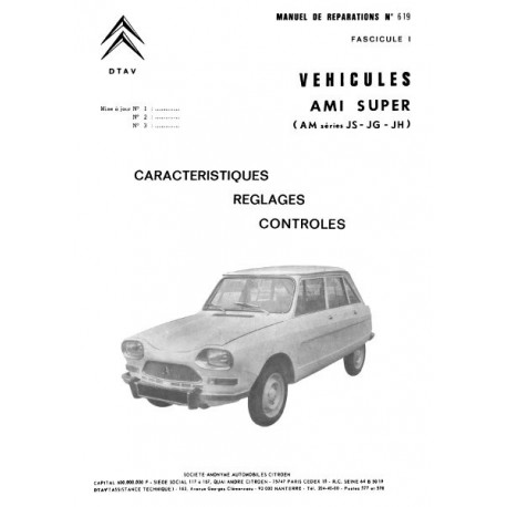 Citroën Ami Super, manuel de réparation