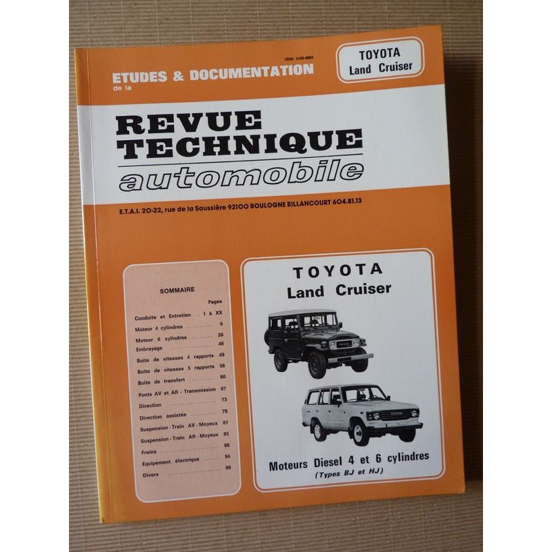 RTA Toyota Land Cruiser BJ et HJ