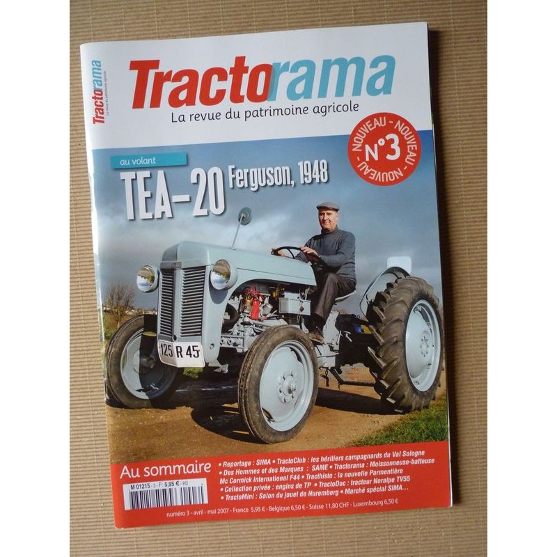 Tractorama n°3, Ferguson TEA-20, Same Cassani, Mccormick F44