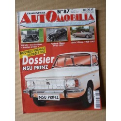 Automobilia n°87, NSU Prinz, Rosalie, Talbot, Jaguar FT, Packard Clipper, Alvis 3 Litres