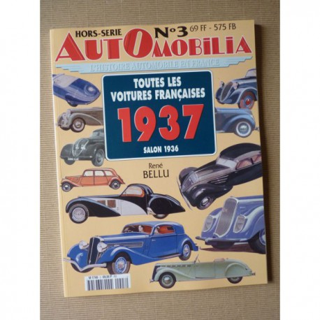 AutOmobilia HS n°3, Toutes les voitures françaises 1937, salon 1936