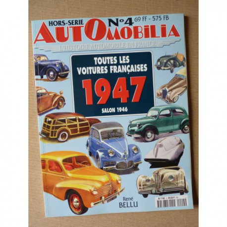 AutOmobilia HS n°4, Toutes les voitures françaises 1947, salon 1946