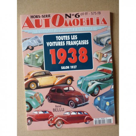AutOmobilia HS n°6, Toutes les voitures françaises 1938, salon 1937
