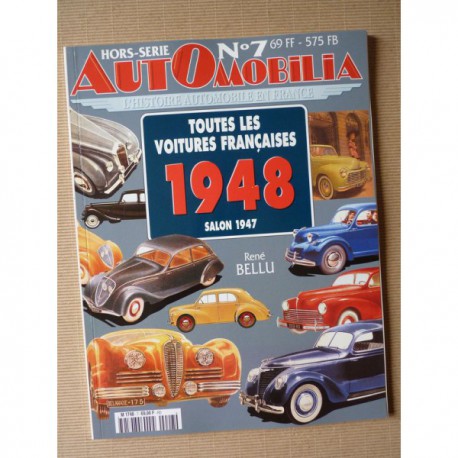 AutOmobilia HS n°7, Toutes les voitures françaises 1948, salon 1947