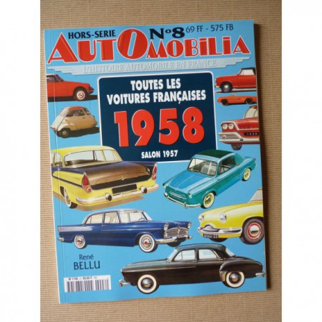 AutOmobilia HS n°8, Toutes les voitures françaises 1958, salon 1957