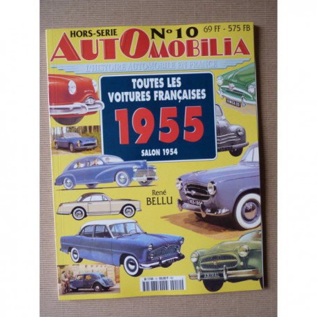 AutOmobilia HS n°10, Toutes les voitures françaises 1955, salon 1954