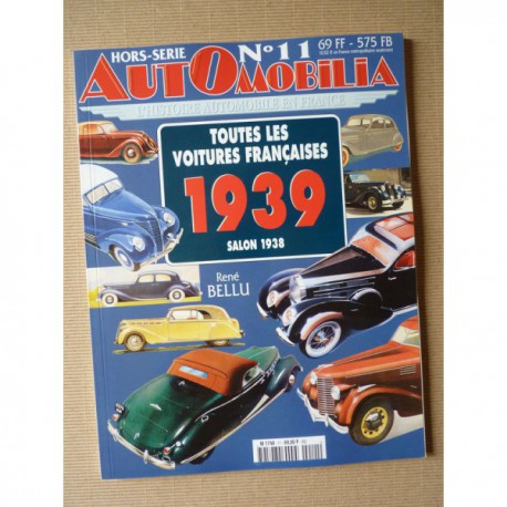 AutOmobilia HS n°11, Toutes les voitures françaises 1939, salon 1938