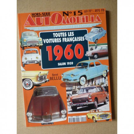 AutOmobilia HS n°15, Toutes les voitures françaises 1960, salon 1959