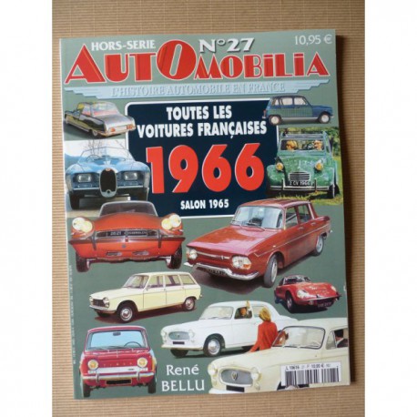 AutOmobilia HS n°27, Toutes les voitures françaises 1966, salon 1965