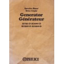Iseki générateur IG751-D, IG1001-D, IG1501-D et IG2501-D, notice d\'entretien (eBook)