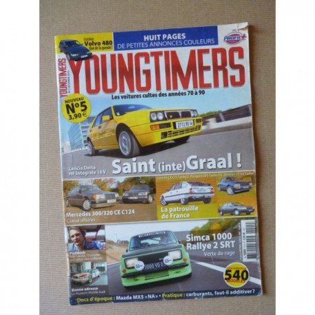Youngtimers n°5, Mercedes 300 320CE, Simca Rallye 2, Lancia Delta HF, Volvo 480, Citroën CX GTI, Peugeot 505 Turbo