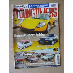 Youngtimers n°33, Renault Sport Spider, Honda Civic 4G, VW Golf II Rallye, Trabant 601, Peugeot 504