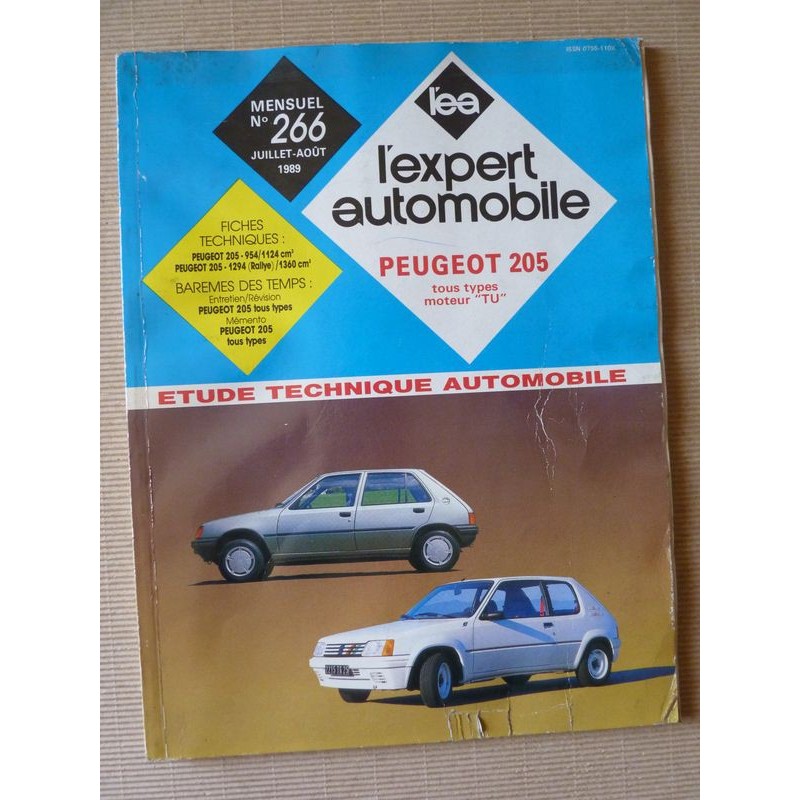 L'EA Peugeot 205 essence moteur TU de 1987-91, dont Rallye