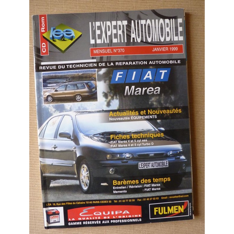 L'EA Fiat Marea, essence et Diesel