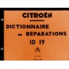 Citroën ID19 avant septembre 1962, manuel de réparation