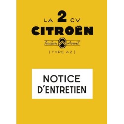 Citroën 2cv AZ, notice d'entretien