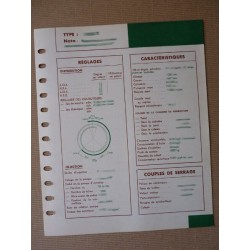 Fiche technique MWM AKD-112Z. Renault D22, N72, R7052