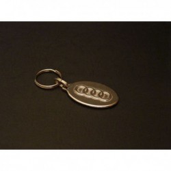 Porte-clés émaillé métal Audi A1, A3, A4, A6, TT, 50, 80, 90, 100, Q3, Q5, Q7, A5