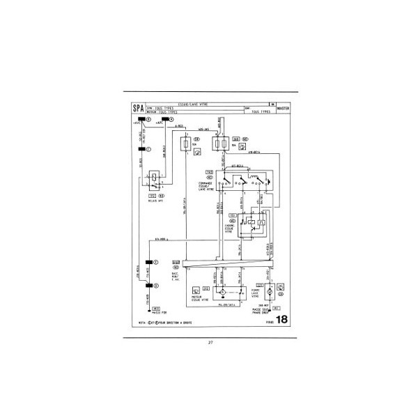 Renault Master, schémas électriques 1988