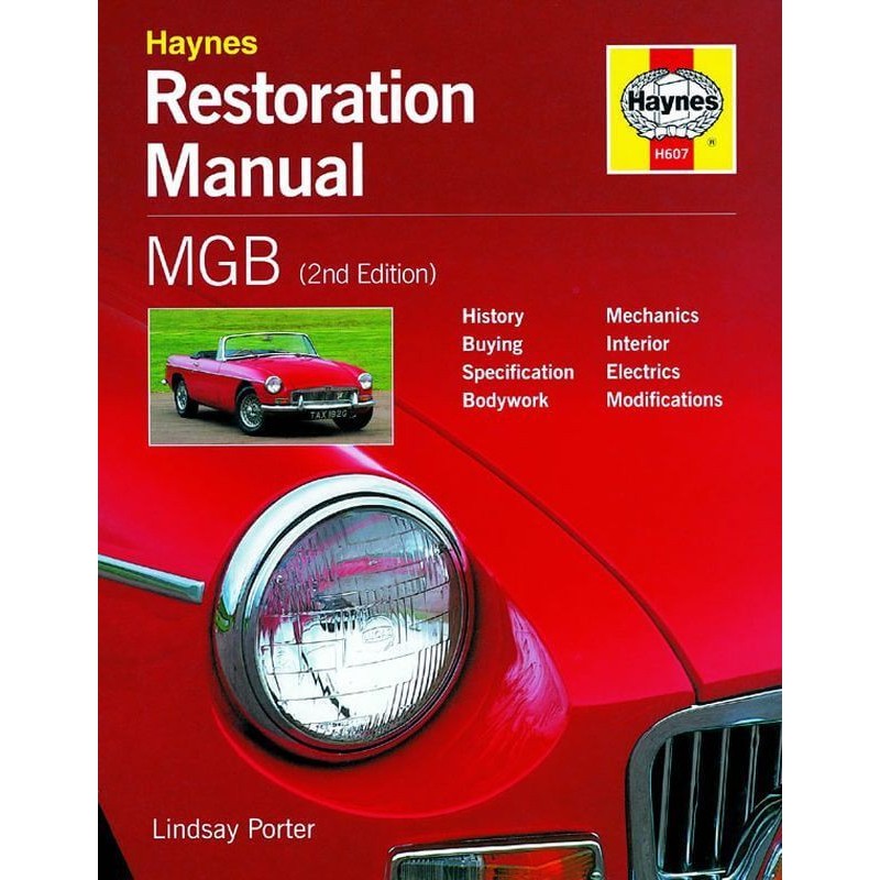 Manuel de restauration MG MGB